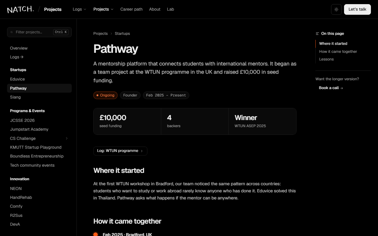 Pathway project page